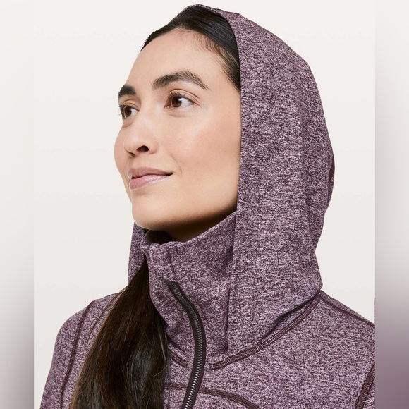 Lululemon Stride Jacket II Heathered Black Cherry size 4 - Picture 4 of 14